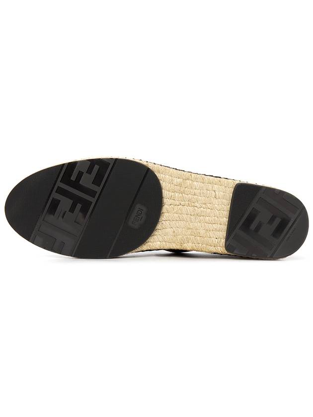 FF Logo Fabric Espadrilles Brown - FENDI - BALAAN 7