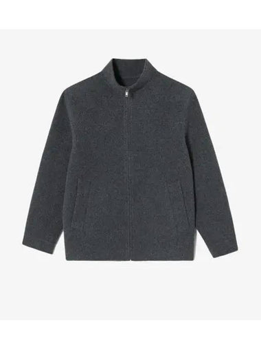 Men s high neck wool jacket charcoal gray - LACOSTE - BALAAN 1