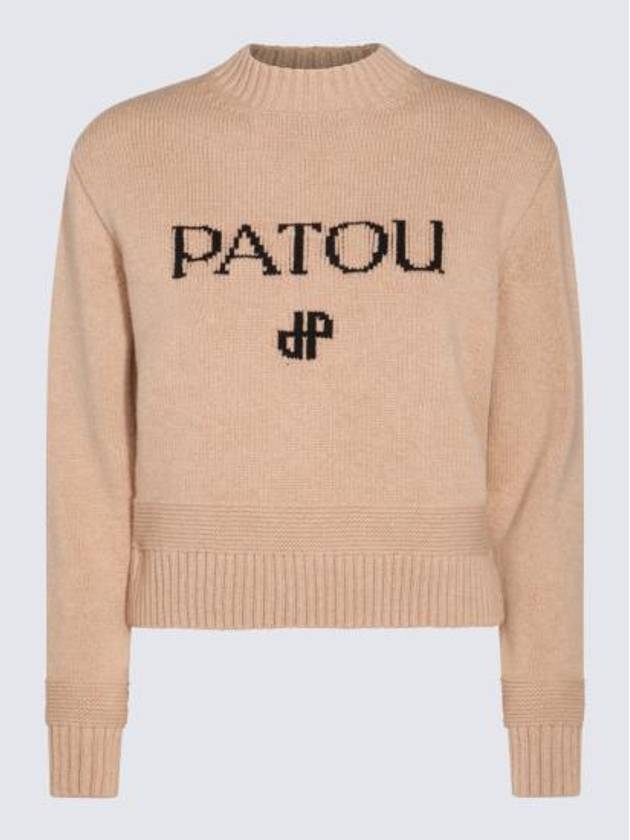 Intarsia Knit Top Beige - PATOU - BALAAN 2