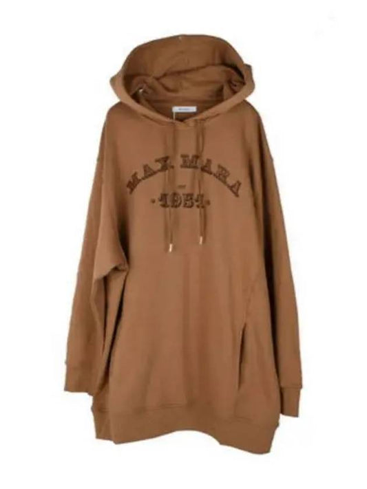 Women s Adito Logo Hoodie Brown 19260129 - MAX MARA - BALAAN 1