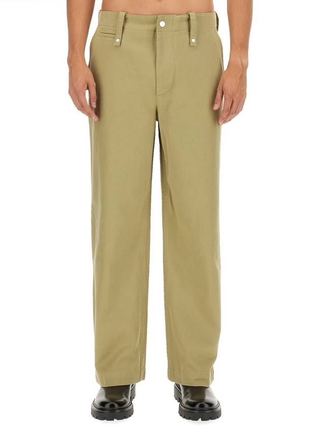 Wide Leg Cotton Twill Trousers 8076646 B0080784191 - BURBERRY - BALAAN 2