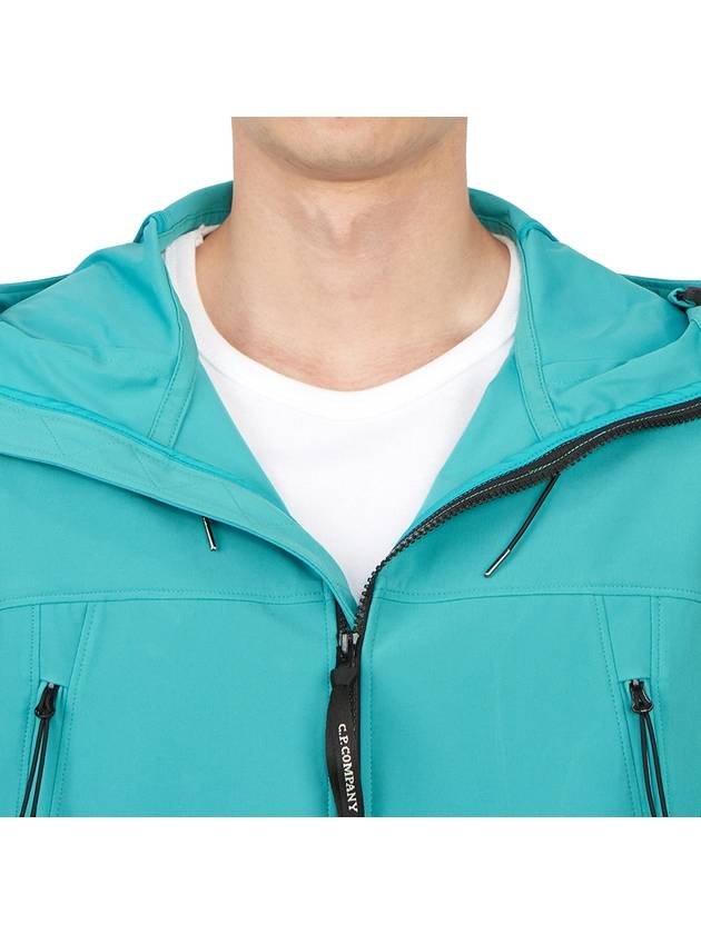 Shell R Goggle Hooded Jacket Blue - CP COMPANY - BALAAN 9