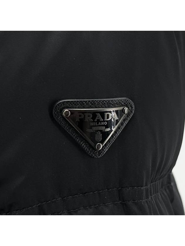 Triangular logo high neck padded jumper - PRADA - BALAAN 7