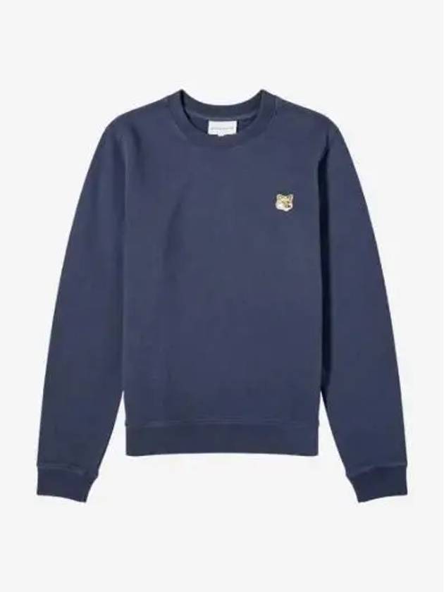 Fox Head Patch Regular Sweatshirt Ink Blue - MAISON KITSUNE - BALAAN 2