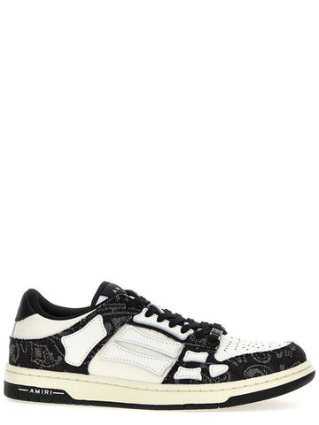 Amiri 'Bandana Denim Skel Top Low' Sneakers - AMIRI - BALAAN 1