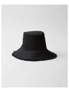 Wide Brimmed Bucket Hat Black - PRADA - BALAAN 2