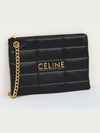 CELINE Monochrome Matelasse Chain Clutch - GANNI - BALAAN 3