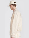 Cotton Blend Bomber Jacket Beige - DIOR - BALAAN 4