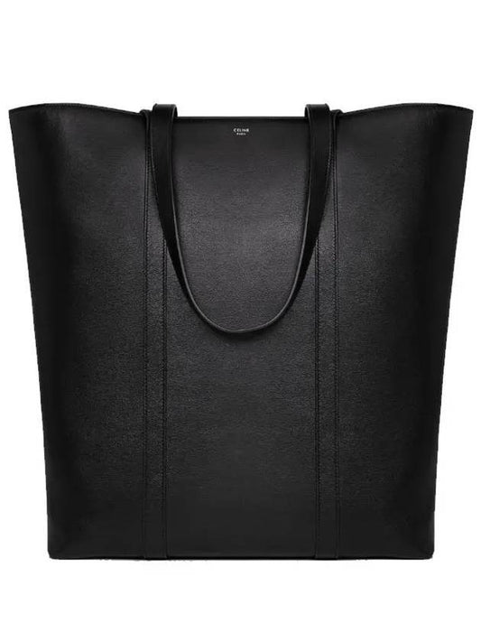 Museum Smooth Calfskin Tote Bag Black - CELINE - BALAAN 1