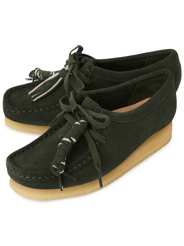 Originals Wallabee Suede Loafer Forest Green - CLARKS - BALAAN 2