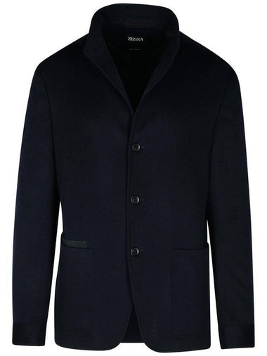 Zegna 'Drop 7' Blue Cashmere Jacket - ERMENEGILDO ZEGNA - BALAAN 1