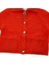 Hailey Hairy Mini Knit Jacket Red - ANDERSSON BELL - BALAAN 8