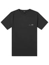 Men's Item Logo Cotton Short Sleeve T-Shirt Black - A.P.C. - BALAAN 2