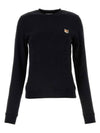 Fox Head Patch Regular Sweatshirt Black - MAISON KITSUNE - BALAAN 1