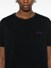 Boxy Micro Logo Short Sleeve T-Shirt Black - A.P.C. - BALAAN 4