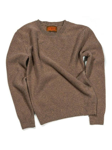 Women's Cashmere Round Neck Knit Pullover Brown I3WN02BR - IOEDLE - BALAAN 1