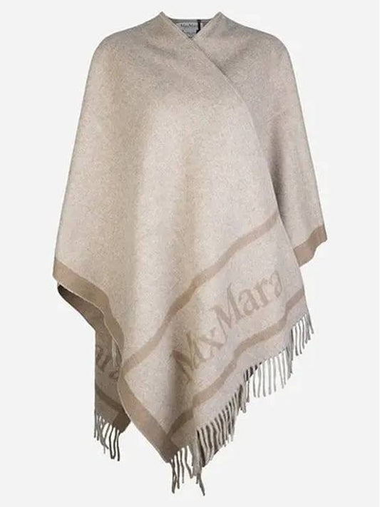 2424736051600 001 Hilde Wool Poncho Cape Beige 1029605 - MAX MARA - BALAAN 1