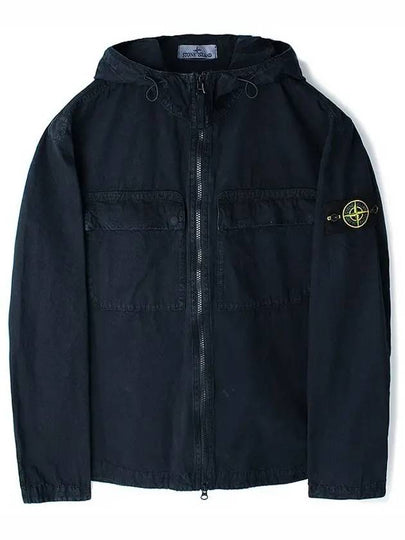 Wappen Old Effect Hooded Jacket Navy - STONE ISLAND - BALAAN 2