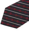 Round Interlocking G Rope Silk Tie Navy Blue - GUCCI - BALAAN 4