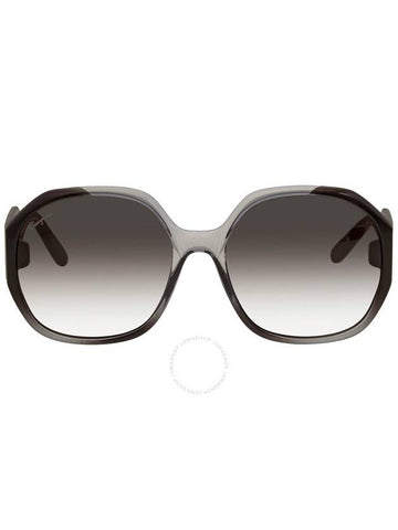 Salvatore Ferragamo Grey Gradient Butterfly Sunglasses SF943S 007 60 - SALVATORE FERRAGAMO - BALAAN 1