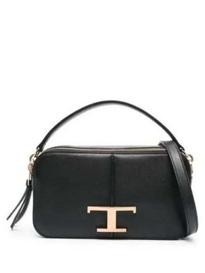 T Timeless Leather Cross Bag Black - TOD'S - BALAAN 2