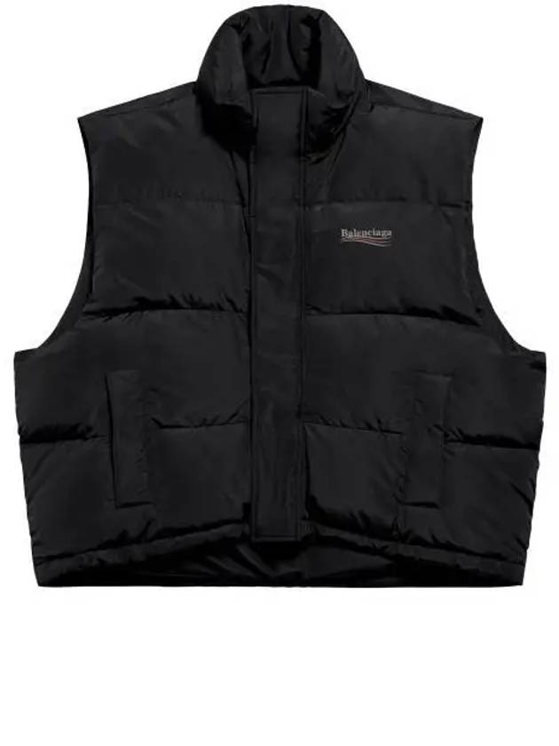 Cocoon Logo Print Padded Vest Black - BALENCIAGA - BALAAN 2