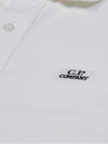 Stretch Piquet Regular Polo Shirt White - CP COMPANY - BALAAN 6