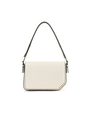 Cut-out edge shoulder bag ivory - LECHROMAQI - BALAAN 1