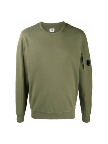 Men's Light Fleece Lens Wappen Sweatshirt Khaki - CP COMPANY - BALAAN 1