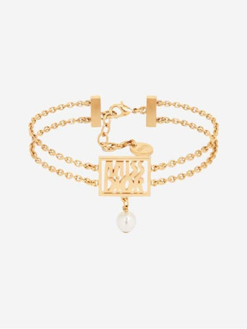 Miss Resin Pearl Bracelet Gold - DIOR - BALAAN 1