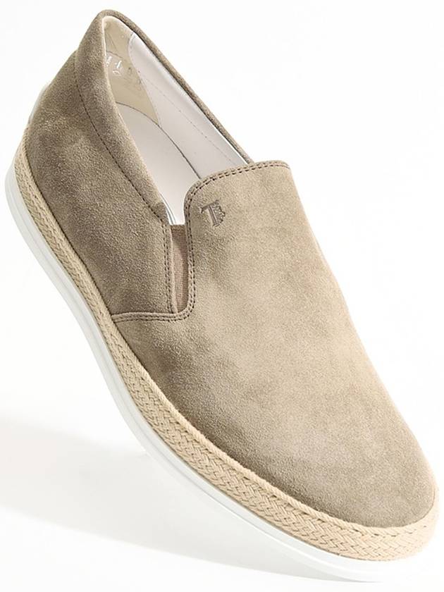 Suede Slip-On Loafer Beige - TOD'S - BALAAN 2