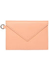 Neck Strap Envelope Leather Coin Wallet Peach - MAISON KITSUNE - BALAAN 3