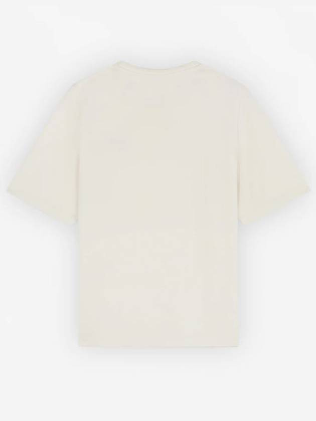 Handwriting Comfort Fit Short Sleeve T-Shirt Beige - MAISON KITSUNE - BALAAN 2