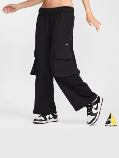 Women s Sportswear Low Rise Oversized French Open Hem Terry Pants 010 - NIKE - BALAAN 1