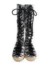 Python pattern lace up long boots 240 - 3.1 PHILLIP LIM - BALAAN 2