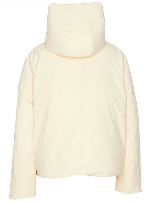 Cropped Hood Nylon Down Padding Beige - JIL SANDER - BALAAN 3