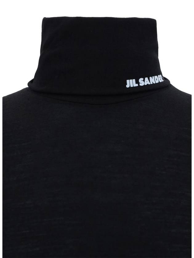 Logo Print Turtleneck Sweater J47GC0020J70021 - JIL SANDER - BALAAN 4