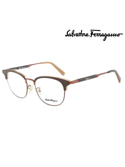 Eyewear Square Eyeglasses Brown - SALVATORE FERRAGAMO - BALAAN 2