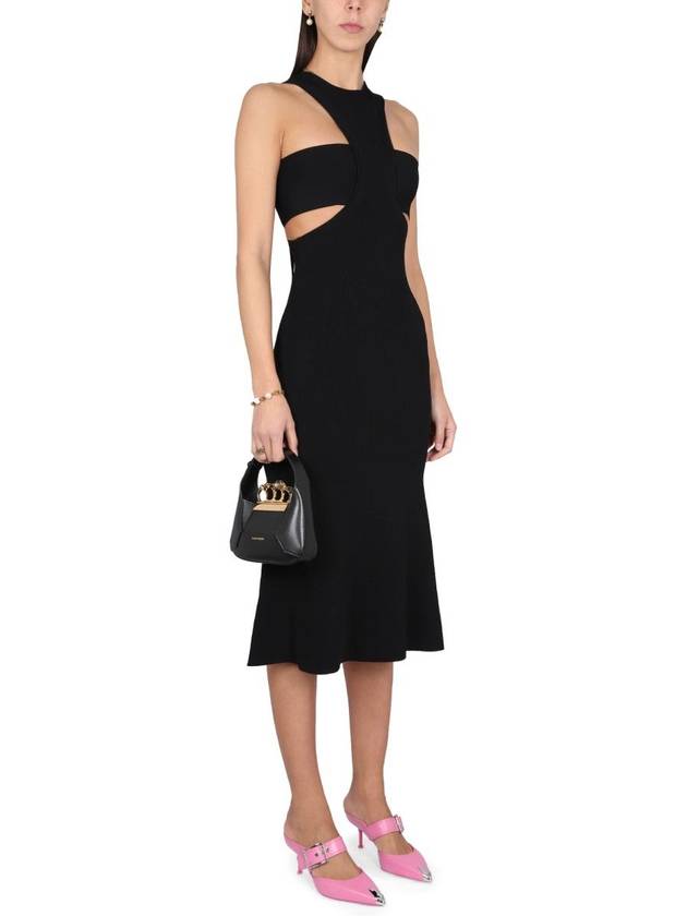 midi dress 734602 Q1A471000 BLACK - ALEXANDER MCQUEEN - BALAAN 3