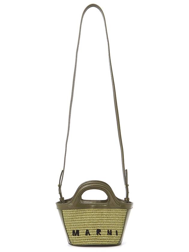 Rattan Micro Tropicalia Cross Bag Green - MARNI - BALAAN 9