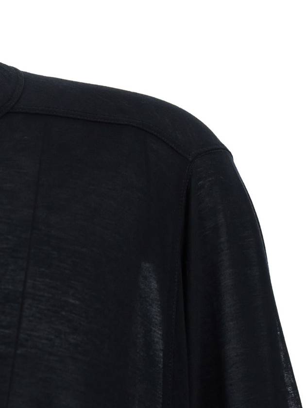 'Jumbo' Black Round Neck T-Shirt In Cotton Man - RICK OWENS - BALAAN 3