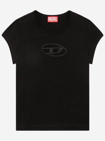 T Angie Peekaboo Logo Short Sleeve T-Shirt Black - DIESEL - BALAAN 2