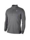 Men's Dri-Fit Essential Half-Zip Long-Sleeve T-Shirt Grey - NIKE - BALAAN 2