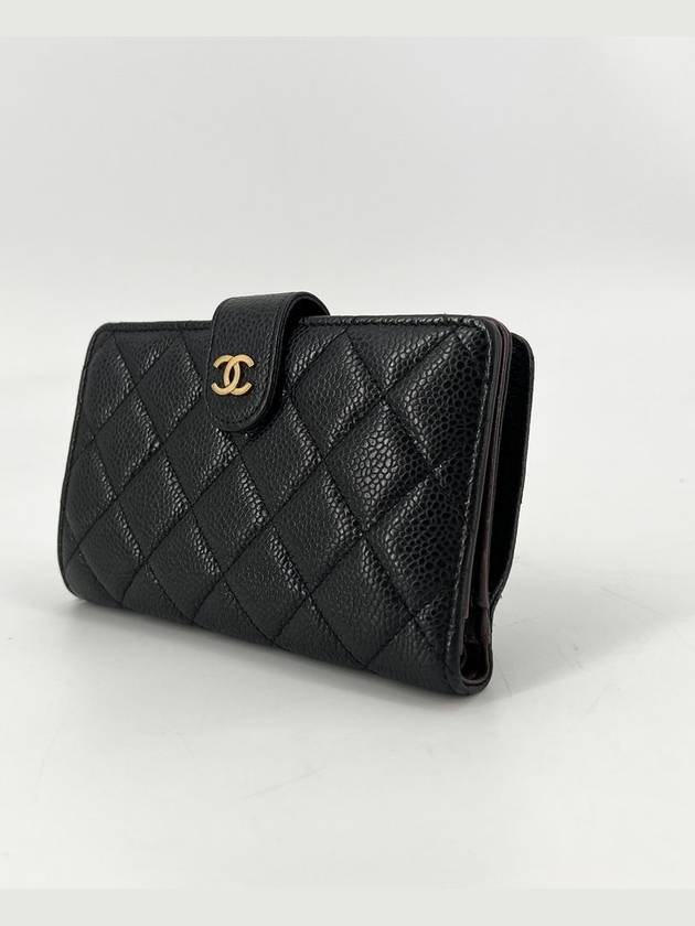 Caviar gold logo medium wallet - CHANEL - BALAAN 3