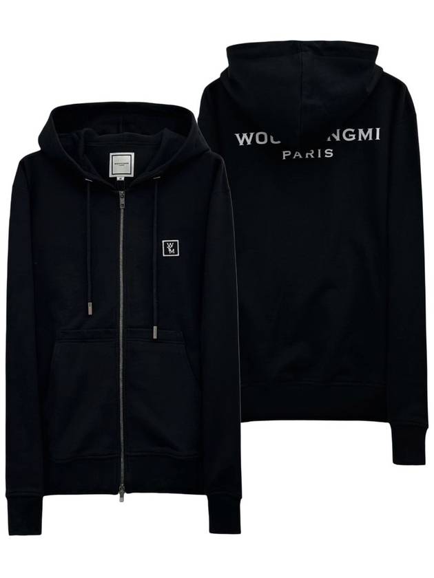 Back Logo Zip-Up Hoodie Black - WOOYOUNGMI - BALAAN 2