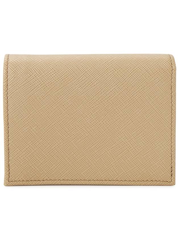 Gold Hardware Triangle Logo Saffiano Half Wallet Powder Pink - PRADA - BALAAN 3