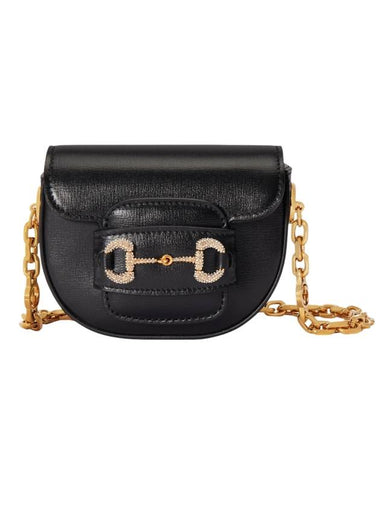 Horsebit 1955 Round Belt Bag Black - GUCCI - BALAAN 1