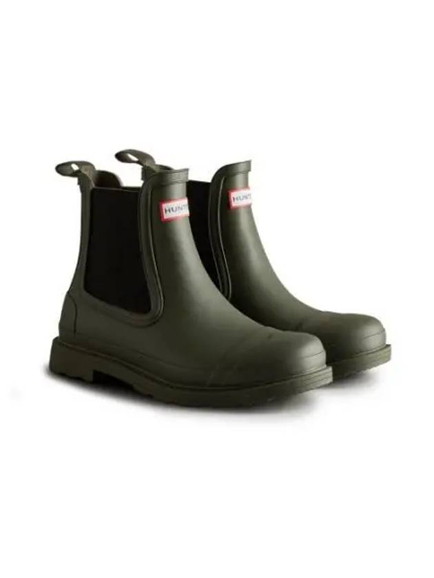 Men's Command Chelsea Rain Boots Dark Olive - HUNTER - BALAAN 2