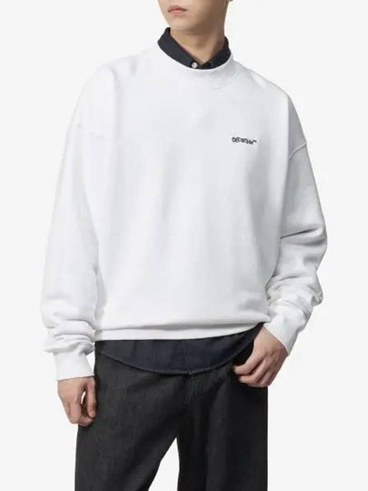 Embroidered Logo Sweatshirt White - OFF WHITE - BALAAN 2