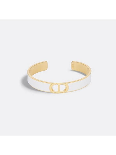 30 Montaine Slim Bangle Bracelet Gold White - DIOR - BALAAN 2